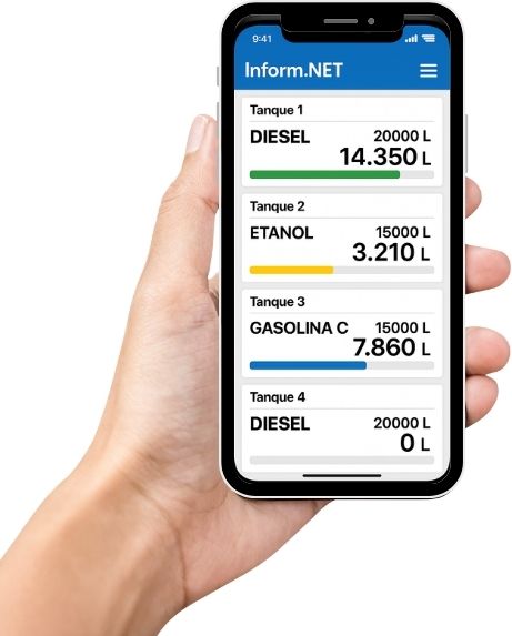 Gerenciamento Remoto de Estoque de Combustíveis.